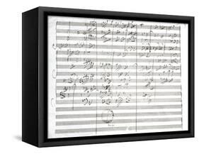 Score for the 3rd Movement of the 5th Symphony-Ludwig Van Beethoven-Framed Stretched Canvas