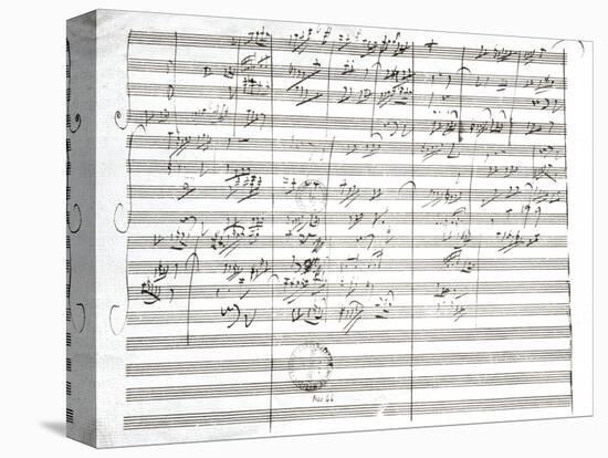 Score for the 3rd Movement of the 5th Symphony-Ludwig Van Beethoven-Stretched Canvas