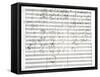 Score for the 3rd Movement of the 5th Symphony-Ludwig Van Beethoven-Framed Stretched Canvas