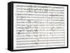 Score for the 3rd Movement of the 5th Symphony-Ludwig Van Beethoven-Framed Stretched Canvas