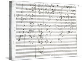 Score for the 3rd Movement of the 5th Symphony-Ludwig Van Beethoven-Stretched Canvas