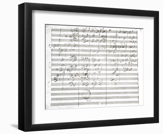 Score for the 3rd Movement of the 5th Symphony-Ludwig Van Beethoven-Framed Premium Giclee Print