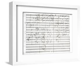 Score for the 3rd Movement of the 5th Symphony-Ludwig Van Beethoven-Framed Premium Giclee Print