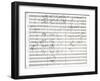 Score for the 3rd Movement of the 5th Symphony-Ludwig Van Beethoven-Framed Giclee Print