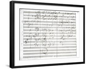 Score for the 3rd Movement of the 5th Symphony-Ludwig Van Beethoven-Framed Giclee Print