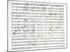 Score for the 3rd Movement of the 5th Symphony-Ludwig Van Beethoven-Mounted Giclee Print