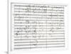 Score for the 3rd Movement of the 5th Symphony-Ludwig Van Beethoven-Framed Giclee Print