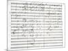 Score for the 3rd Movement of the 5th Symphony-Ludwig Van Beethoven-Mounted Giclee Print