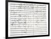 Score for the 3rd Movement of the 5th Symphony-Ludwig Van Beethoven-Framed Giclee Print