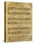 Score of Dissertations on Different Methods of Accompaniment for Harpsichord, Book Two-Jean-Philippe Rameau-Stretched Canvas