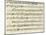 Score of Menuet Allaq Zingarese-Franz Joseph Haydn-Mounted Giclee Print