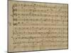 Score of the Kyrie Eleison from the 'Messa a Quattro Voci', 18th Century Copy-Giovanni Pierluigi da Palestrina-Mounted Giclee Print