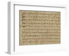 Score of the Kyrie Eleison from the 'Messa a Quattro Voci', 18th Century Copy-Giovanni Pierluigi da Palestrina-Framed Giclee Print