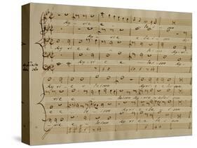 Score of the Kyrie Eleison from the 'Messa a Quattro Voci', 18th Century Copy-Giovanni Pierluigi da Palestrina-Stretched Canvas