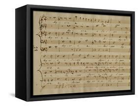 Score of the Kyrie Eleison from the 'Messa a Quattro Voci', 18th Century Copy-Giovanni Pierluigi da Palestrina-Framed Stretched Canvas