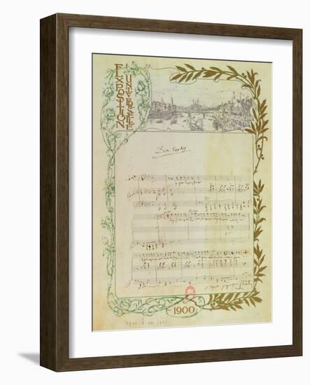 Score of the Opera, 'Don Carlos', by Giuseppe Verdi (1813-1901) Written on Paper Printed for the…-null-Framed Giclee Print