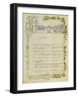 Score of the Opera, 'Don Carlos', by Giuseppe Verdi (1813-1901) Written on Paper Printed for the…-null-Framed Giclee Print