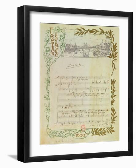 Score of the Opera, 'Don Carlos', by Giuseppe Verdi (1813-1901) Written on Paper Printed for the…-null-Framed Giclee Print