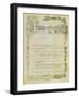 Score of the Opera, 'Don Carlos', by Giuseppe Verdi (1813-1901) Written on Paper Printed for the…-null-Framed Giclee Print