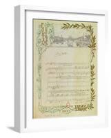 Score of the Opera, 'Don Carlos', by Giuseppe Verdi (1813-1901) Written on Paper Printed for the…-null-Framed Giclee Print