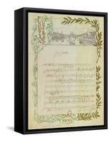 Score of the Opera, 'Don Carlos', by Giuseppe Verdi (1813-1901) Written on Paper Printed for the…-null-Framed Stretched Canvas