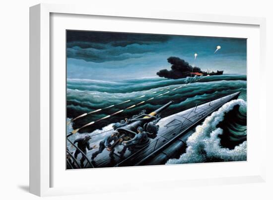 Score One for the Subs-T.h. Benton-Framed Art Print