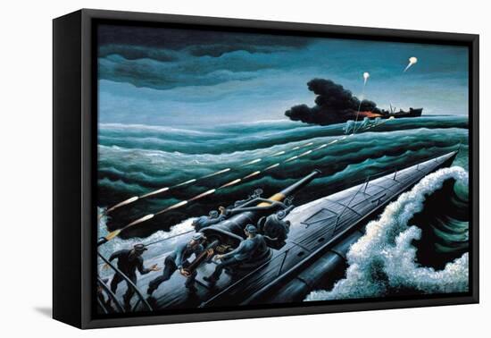 Score One for the Subs-T.h. Benton-Framed Stretched Canvas