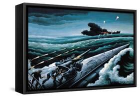 Score One for the Subs-T.h. Benton-Framed Stretched Canvas