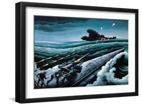 Score One for the Subs-T.h. Benton-Framed Art Print