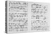 Score-Erik Satie-Stretched Canvas