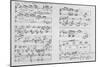 Score-Erik Satie-Mounted Giclee Print