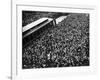Scoreboard Watching, Giants & A's World Series, Baseball Photo - New York, NY-Lantern Press-Framed Art Print