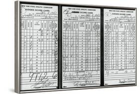 Scorecards from Boxing Match-null-Framed Photographic Print