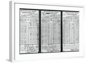 Scorecards from Boxing Match-null-Framed Photographic Print