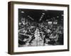 Scores of British Women Perform Light Bench Work at a Small Arms Factory, Ca. 1939-45-null-Framed Photo