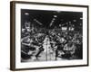 Scores of British Women Perform Light Bench Work at a Small Arms Factory, Ca. 1939-45-null-Framed Photo