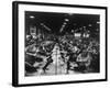 Scores of British Women Perform Light Bench Work at a Small Arms Factory, Ca. 1939-45-null-Framed Photo