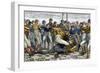 Scoring a Goal in English Football, 1880s-null-Framed Giclee Print