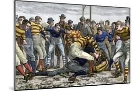 Scoring a Goal in English Football, 1880s-null-Mounted Giclee Print