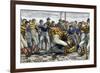 Scoring a Goal in English Football, 1880s-null-Framed Giclee Print