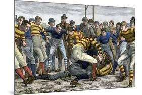 Scoring a Goal in English Football, 1880s-null-Mounted Giclee Print