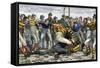 Scoring a Goal in English Football, 1880s-null-Framed Stretched Canvas