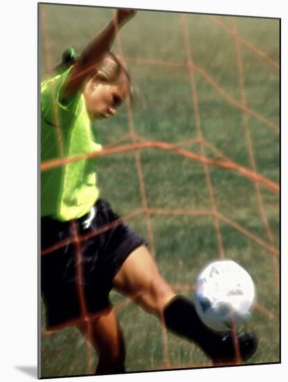 Scoring a Goal-null-Mounted Photographic Print