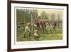 Scoring a Goal-Thomas M. Henry-Framed Art Print