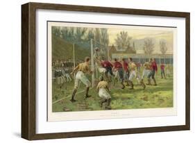 Scoring a Goal-Thomas M. Henry-Framed Art Print