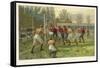 Scoring a Goal-Thomas M. Henry-Framed Stretched Canvas