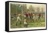 Scoring a Goal-Thomas M. Henry-Framed Stretched Canvas