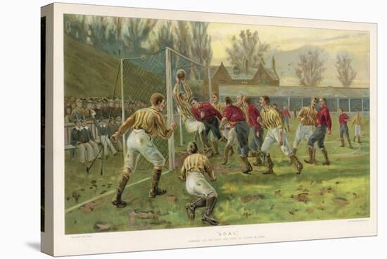 Scoring a Goal-Thomas M. Henry-Stretched Canvas