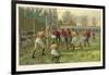 Scoring a Goal-Thomas M. Henry-Framed Art Print