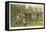 Scoring a Goal-Thomas M. Henry-Framed Stretched Canvas